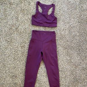 Girlfriend Collective plum set